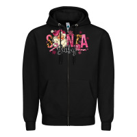 Black Santa Baby Pink Christmas Zipper Hoodie - MaliasSmallBusiness
