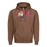 Chestnut Santa Baby Pink Christmas Zipper Hoodie - MaliasSmallBusiness
