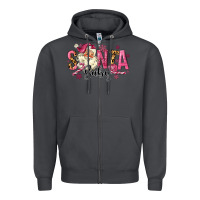 Smoke Santa Baby Pink Christmas Zipper Hoodie - MaliasSmallBusiness
