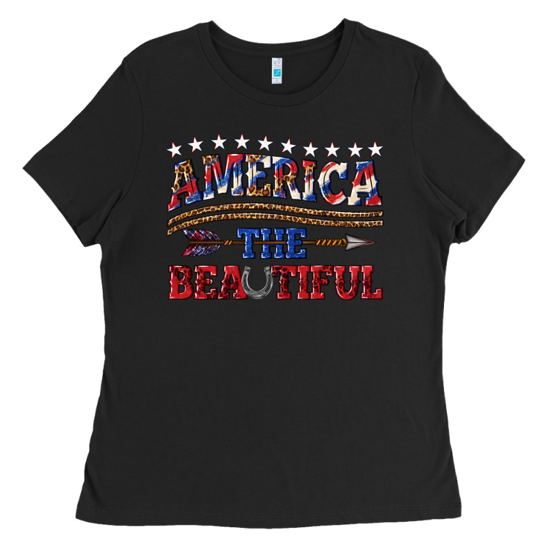 America The Beautiful Ladies Tee by texasbilliewilder | Teevron