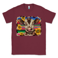 Burgundy western background baby calf Classic Tee - BarkalooDesign