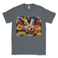 Charcoal Heather western background baby calf Classic Tee - BarkalooDesign