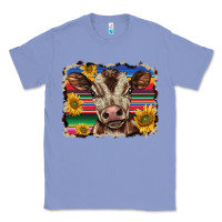 Colony Blue western background baby calf Classic Tee - BarkalooDesign