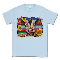 Dusty Blue western background baby calf Classic Tee - BarkalooDesign