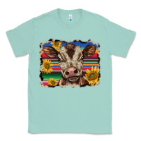 Seafoam western background baby calf Classic Tee - BarkalooDesign