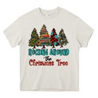 Cream rocking around the christmas tree, Rocking, Around The, Christmas Tree Heavy Core Tee - RanaPortraitStore
