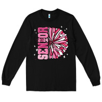 Black senior 2024 pink cheer Long Sleeve Tee - MaliasSmallBusiness
