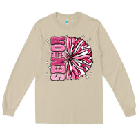 Mushroom senior 2024 pink cheer Long Sleeve Tee - MaliasSmallBusiness