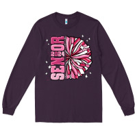 Plum senior 2024 pink cheer Long Sleeve Tee - MaliasSmallBusiness
