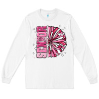 White senior 2024 pink cheer Long Sleeve Tee - MaliasSmallBusiness