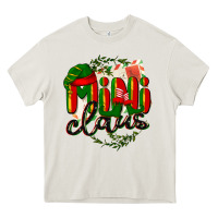 Cream mini claus christmas Heavy Core Tee - BarkalooDesign