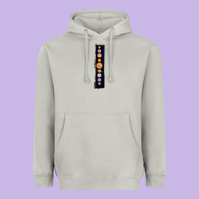Planets Colour Heavyweight Hoodie Designed By Bettercallsaul