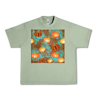 Oil Green plaid fall pumpkin seamless Urban Heavy Tee - AdoDesignShop
