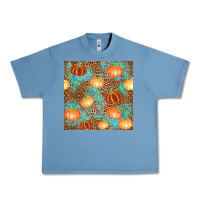 Pebble Blue plaid fall pumpkin seamless Urban Heavy Tee - AdoDesignShop