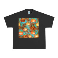 Pigment Black plaid fall pumpkin seamless Urban Heavy Tee - AdoDesignShop