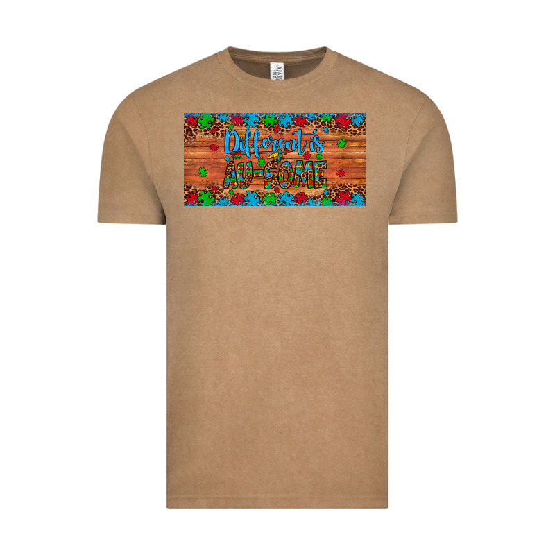 Different Is Au Some Autism Awareness License Plate Vintage Tee by Artiststas | Teevron