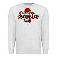 Oatmeal Heather Santa Baby Premium Sweatshirt - Bettercallsaul