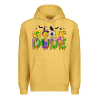 Antique Gold spooky dude Premium Hoodie - NancyCooperArtShop