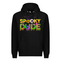 Black spooky dude Premium Hoodie - NancyCooperArtShop