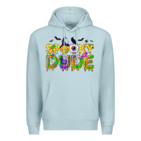 Blue Mist spooky dude Premium Hoodie - NancyCooperArtShop