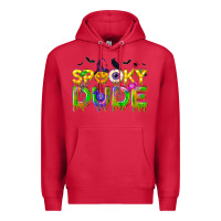 Cardinal spooky dude Premium Hoodie - NancyCooperArtShop