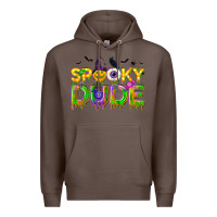 Coffee spooky dude Premium Hoodie - NancyCooperArtShop