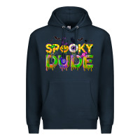 Navy spooky dude Premium Hoodie - NancyCooperArtShop