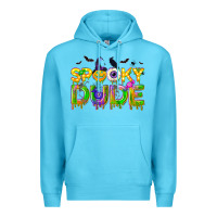 Ocean Blue spooky dude Premium Hoodie - NancyCooperArtShop