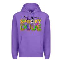 Purple spooky dude Premium Hoodie - NancyCooperArtShop