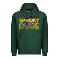 Sports Green spooky dude Premium Hoodie - NancyCooperArtShop