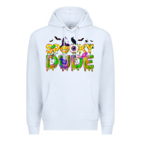 White spooky dude Premium Hoodie - NancyCooperArtShop
