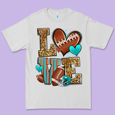 Love American Football Premium Tee Designed By Zillion Design Studio