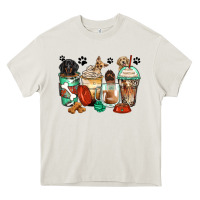Cream dog coffee cups Heavy Core Tee - Zillion Design Studio