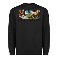 Black peace love appaloosa horse Heavyweight Sweatshirt - LillyAllenDesigns