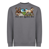 Storm peace love appaloosa horse Heavyweight Sweatshirt - LillyAllenDesigns