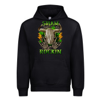 Black Sham rockin St. Patrick's Day Urban Hoodie - CowGirlArtShop