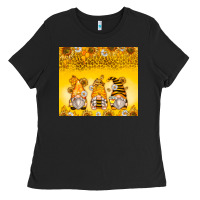 Black bumble bee gnomes Ladies Tee - Zillion Design Studio