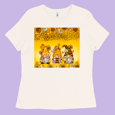 Bumble Bee Gnomes Ladies Tee Designed By Zillion Design Studio