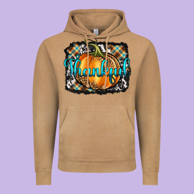 Thankful Pumpkin Vintage Hoodie Designed By Artiststas