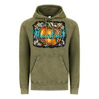 Vintage Olive Thankful Pumpkin Vintage Hoodie - Artiststas