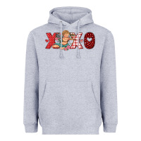 Heather Grey xoxo cupid Heavyweight Hoodie - RanaPortraitStore
