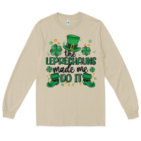 Mushroom the leprechauns made me do it Long Sleeve Tee - MaliasSmallBusiness