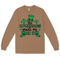 Toasted Coconut the leprechauns made me do it Long Sleeve Tee - MaliasSmallBusiness