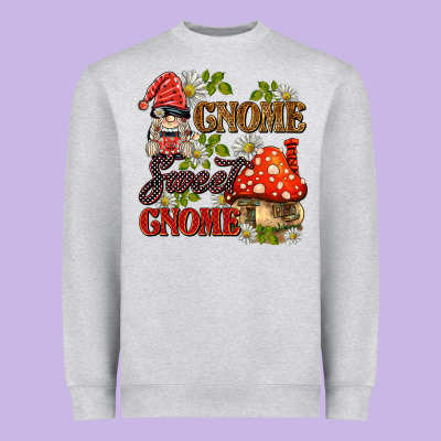 Gnome Sweet Gnome Heavyweight Sweatshirt Designed By Barkaloodesign