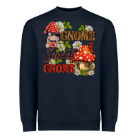 Navy gnome sweet gnome Heavyweight Sweatshirt - BarkalooDesign