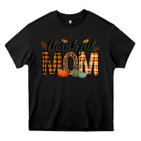 Black thankful mom Heavy Core Tee - texasbilliewilder