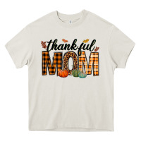 Cream thankful mom Heavy Core Tee - texasbilliewilder