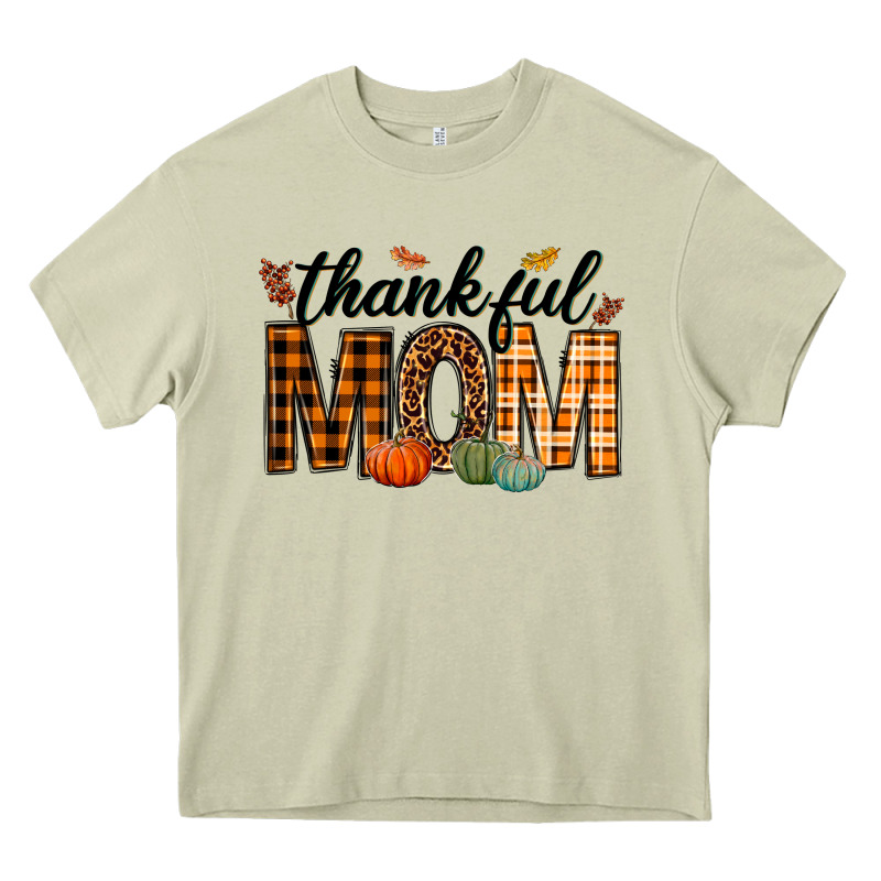 Thankful Mom Heavy Core Tee by texasbilliewilder | Teevron
