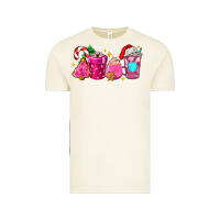 Vintage Arctic pink christmas coffee cups Vintage Tee - AdoDesignShop