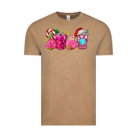 Vintage Coffee pink christmas coffee cups Vintage Tee - AdoDesignShop